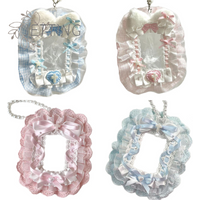 Hot Kawaii Kpop Photocard Holder Sweet Lolita Style Bow Photo Card Protector Idol Photo Display Case Lace Photocard Case Gifts