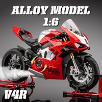 1:6 Alloy Spray Motorcycle Model, Exquisite Desktop Ornament, Best Collectible for Motorcycle Enthusiasts, Halloween Gift
