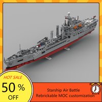 1876PCS MOC RFA Wave Knight Royal Navy Puzzle Warship Set Assembly Creative Puzzle Christmas Birthday Gift Toys for Kids Ages