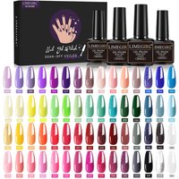Limegirl Gel Nail Polish Set 60Colors Semi Permanent UV Led Gel Varnish Soak Off Nail Lacquers Base Top Coat