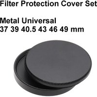 Metal Lens Filter Protection Lid Cover Set Storage Stack Cap 37 39 40.5 43 46 49mm Aluminum Universal for lens filters UV CPL ND
