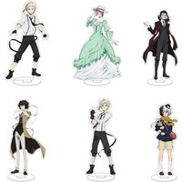 16CM Anime Bungo Stray Dogs Nakajima Atsushi Dazai Osamu Kunikida Doppo Edogawa Ranpo Cos Acrylic Figure Stand Ornaments Gifts