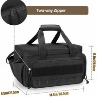 Comfortable Handle Tool Storage Bag Thick Padded Base Easy Carrying Tool Case Black Color Water Resistant Tool Bag