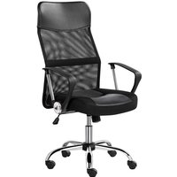 Executive Office Chair Adjustable Computer Desk Chair High Back Swivel Mesh Chair with Armrests Back Support for Home Office, B