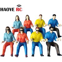 Haoye 1Pc Color Random Male/Female With/Without Sunglasses Truck Driver For RC Plane Car Truck Boat Hobby Toy Model Pilot Figure