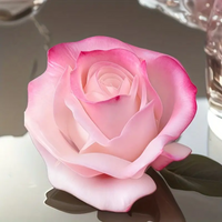 1 Piece 3D Rose Silicone Mold for Candle Making, Soap Molding, Resin Art and Clay Crafts - Reusable Flexible Petal Design with Realistic Rose Buds and Petals, Suitable for DIY Weddings, Valentine's