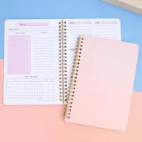 A5 Weekly Planner Coil Daily Planner Simple Stylish Portable Notebook for Study School Office Note-taking Budget Monthly Planner