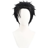 Anime Jujutsu Costume Accessories Black Hair for Men Halloween Hiromi Higurumi Cosplay Wig Hiromi Higuruma Wig