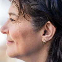 Invisible Rechargeable Rexton hearing aid app controlled volume suitable for mild to moderate hearing loss Reach inoX-CIC Li 20