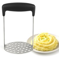 Stainless Steel Potato Masher Ricer Pressed Potato Pusher Puree Fruit Juice Maker Smooth Mashed Potatoes Crusher Kitchen Gadget