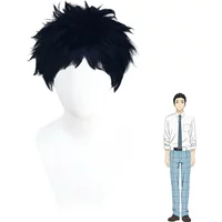 Anime My Dress-Up Darling Cosplay Wakana Gojo Cosplay Wig Short Black Hair Haikyuu!! Fukurodani Akaashi Keiji Men Role Play Wigs
