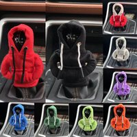 Shift Cover Gear Handle Decoration Gear Shift Mini Hoodie Cover Fits Manual Automatic Universal Car Shift Lever Interior Decor
