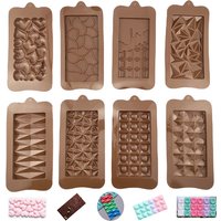 Chocolate Bar Mold Candy Jelly Pudding Silicone Mold Baking Tool
