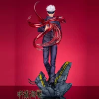 28 cm Anime dessin animé Jujutsu Kaisen Gojo Satoru enfants jouets Pvc modèle Statue Collection Brinquedos figurine d'action