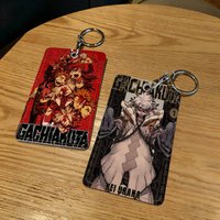 Anime Gachiakuta Card Holder Keychain Key Ring Door Lock Access Protective Case For Security Gift