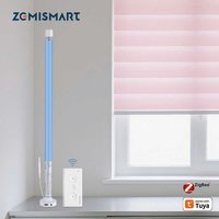 Moteur de stores roulants Zigbee pour Tube de 17 25 28mm, moteur de rideau Rechargeable Zemismart, fonctionne avec l'application Tuya Alexa Google Home Voice