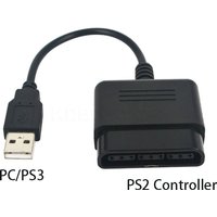 for Sony PlayStation PS2 USB Cable to PS3 Gamepad Convert Cable Console PC USB Extend Line Game Player Controller Adapter