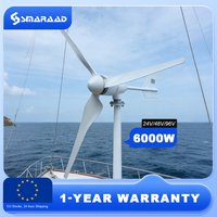 New Upgraded And More Powerful 6KW Horizontal Wind Turbine Windmill Delivered From Polish Warehouse Low Speed Low Noise