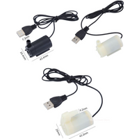 USB 5V Low Voltage Small Water Pump Micro Mini Submersible Pump Ultra Quiet Usb Hydroponic Vegetable Planting Craft Fountain