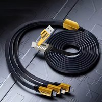 5 in1 Charging Cable Multi Port Usb Charging Cord Type C Micro Charger Mobile Phone Wire For iPhone 14 13 12 Xiaomi