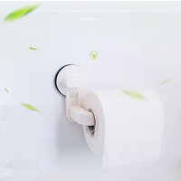 Toilet Paper Holder Adhesive Bathroom Tissue Holder Toilet Paper Stick With Suction Stick-On Thickened Paper Holder For Doors