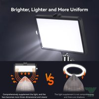LED Video Light Panel 12W Bi-Color 3300K-5600K Portable Studio Continuous Light for Camera DV Camcorder