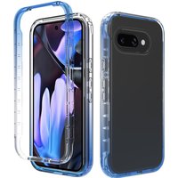 Transparent Case for Google Pixel 9A Hybrid Shockproof Tpu/pc Shell Dual Layer Clear Candy Color Cover Funda Capa