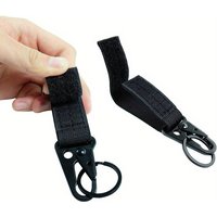 3pieces Tactical Nylon Webbing Buckle Carabiner Molle Belt Clip Key Buckle, Suitable for Outdoor Sports