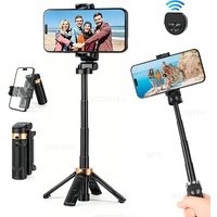 Foldable Selfie Stick Tripod for Phone Portable Extendable Stand with Wireless Remote Mini Multi-Function Tripod For IOS/Android