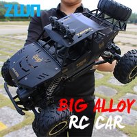 ZWN 1:12 / 1:16 4WD Remote Control Car With Led Lights 2.4G Radio RC Cars Off-Road 4x4 Control Trucks Toys Gifts for Children