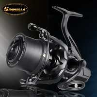 SAMOLLA Long Shot Spinning Reel 800-14000 Series Surf Fishing Reels Worm Sharft 25kg Max Drag Saltwater Big Reel Fish Pesca