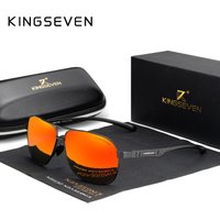 KINGSEVEN marque hommes lunettes de soleil polarisées en aluminium UV400 miroir lunettes de soleil femmes