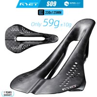 AliExpress RYET 12K Carbon Racing Saddle 59g 230x125mm 7x7 Dual-Track MTB/Gravel/Road Bike Saddle For XC Enduro Time Trial
