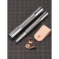 WUTA Professional Copper Rivets Setter Tools Stainless Steel Mounting Bar Brass Rivet Punch Installation DIY Leather Craft Tools
