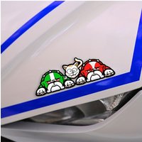 AliExpress NONE Waterproof Reflective Pet Quito & Turtles Sticker - For Motorcycle, Car, Electric Vehicles & Notebooks