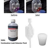 1set Car Combustion Leak Tester Kit For Cylinder Head Gasket Combustion Gas Leaks Engine Checks Diagnostic Tools Detector