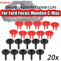 APKTNKA 20x Engine Undertray Cover Clips Screws Bottom Cover Shield Guard For Ford Focus MK2 MK3 Mondeo MK3 MK4 C-Max S-Max