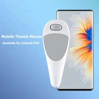 Bluetooth Wireless Air Mouse Rechargeable Type-C Ergonomic Mouse Touch Control Thumb Mini Mouse for Mobile Phones and Tablets