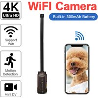 4K Mini WiFi Camera with Remote Viewing, Motion Detection, DIY Installation – Home Security Nanny Cam
