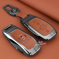 Zinc Alloy Car Key Case for Mercedes Benz AMG E C S GLC Class E200 E400 E63 W213 S550 S560 C260 A200 Keychain Protect Shell Bag