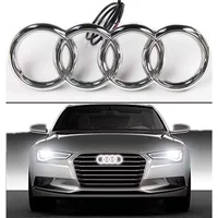 Audi Car LED Front Grille 4-Ring Logo Light Static White Light 249 273 Sticker For AUDI A4 A5 A6 A7 A8 S4 S5 S6 S7 Q3 Q5 Q7 TT