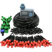 5-50M Automatic Garden Watering System DIY Timer Water Drip Irrigation System Plant Watering Kit Red Drippers Set