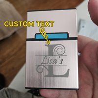 Customized Name Portable 20pcs Aluminum Cigarette Case Waterproof Plastic Cigar Tobacco Holder Box Container Smoking Accessories