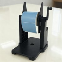 Label Rewinder Hand Crank Printer External Barcode Paper Holder Manual Winder Large Roll Label Holder Stent Universal
