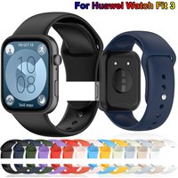 Silicone Watchband For Huawei Watch Fit 3 4 Band Smartwatch Replacement Sport Correa Bracelet Huawei Watch fit 4 Pro Strap