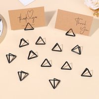 10pcs Metallic Gold Place Cards Table Number Stands for Photos Food Sign Memo Note Place Card Display Holder Wedding Supplies