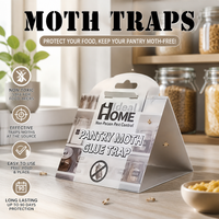 7PCS Moth Trap Adhesive Trap, Safe and Non-Toxic, Suitable for Insect Catching Tools in Wardrobes, Kitchens, and Tea Rooms