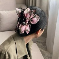 Elegant Flower Love Mesh Bow Clip All-Match Hair Accessories For Women