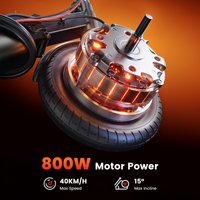 W3CPro Electric Scooter 36V 15Ah 30km Range 10 inch Inflatable Tire IScooter Speed Rear Disc Brake Adult E Scooter with APP
