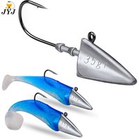 Triangle Head Hooks 7g 10g 15g 21g 28g 35g Ship type fishing hook soft worm jig Lure Hook Jig Head Fishing Tackle Hooks